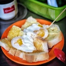 Toast Bread with Egg and a Cup of Kopi.