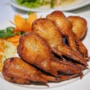 @thanyingrestaurants Peek Gai Sod Sai (4 wings) Boneless Chicken Wing stuffed with Minced Chicken & Thai Herbs.