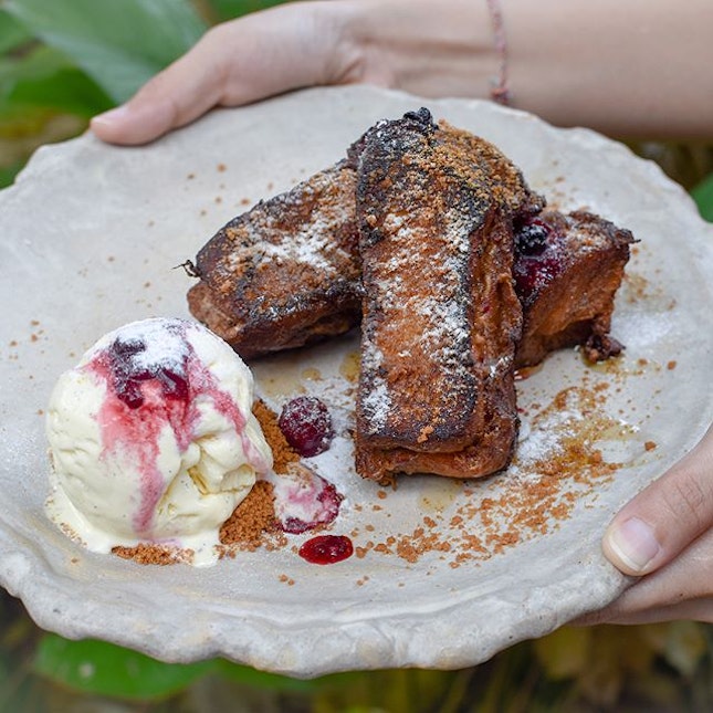 Peanut butter & Jelly French Toast [$15] .