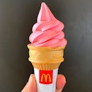 McDonald’s delicious Bandung soft serve cone is perfect for this muggy weather and for Pink Dot!