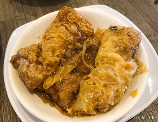 Beancurd Roll With Oyster Sauce