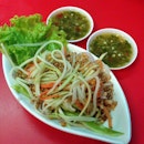 #yummy Som Tum Mamuang (Thai green mango salad) #thaifood #thaicuisine #foodie #foodporn #foodgasm #foodtrip #foodgram #instafood #nofilter
