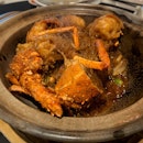 Australian Lobster and Glass VermicellI Braised with "Sha Cha' Sauce in Claypot ($24.80++/100g)