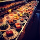 comfort & happy food; sushi feast! w/ @itsahcorn & team!