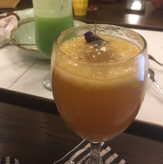 Warm Fizzy Mocktail With Great Ambience