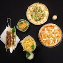 2 pizzas for $29.90
Skewers [$3.90]
Salad [$3.80]
Truffle fries [$8.80]
.