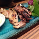 Still my fav juror yakitori place: marinated chicken thigh with mayo sauce #igsg #sgfood #yakitori