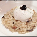 Mushroom Risotto With Poached Egg