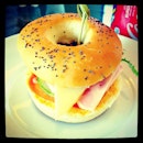 Salmon burger at Hilton Executive Lounge #iphonegraphy #instagram #foodporn #hilton