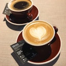 Latte (RM8) + Long Black (RM8)