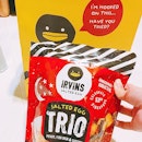 I’m abit late but this is the all new National day edition- 3 in 1 Irvins salted egg pack that consist the fish skin, potato chips and Cassava together in a pack.