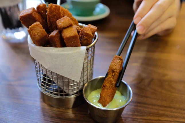 Spam Fries With Wasabi Sauce
