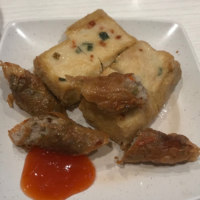 Fried Ngor Hiang And Tofu