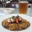 Char Siew Wantan Noodle With Hawker Price