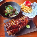 Day 12 - Enjoying our last meal in Bali with #tender pork ribs.
