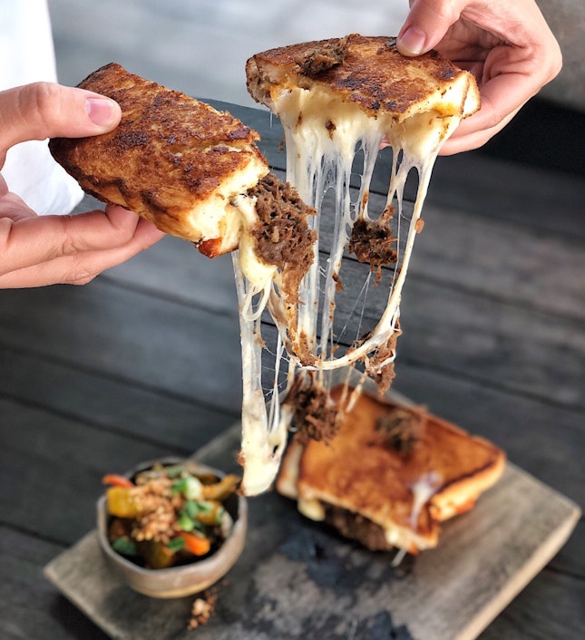 Legendary Rendang Grilled Cheese