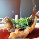 The deep fried Soon Hock fish is executed perfectly, fresh, soft and tender with very crispy fish skin.