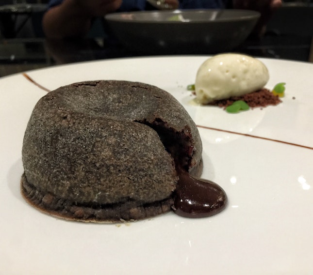 Valrhona Chocolate Fondant ($18; also an option in the $58 3-course meal)