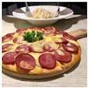 Pepperoni & Cheese Pizza 🍕 
My friend's order, I just took photo!
