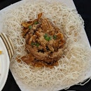 Yam Ring with Cuttlefish and Satay Sauce ($16.80)