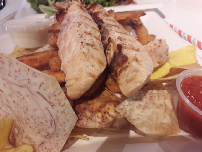 Salmon and chips!