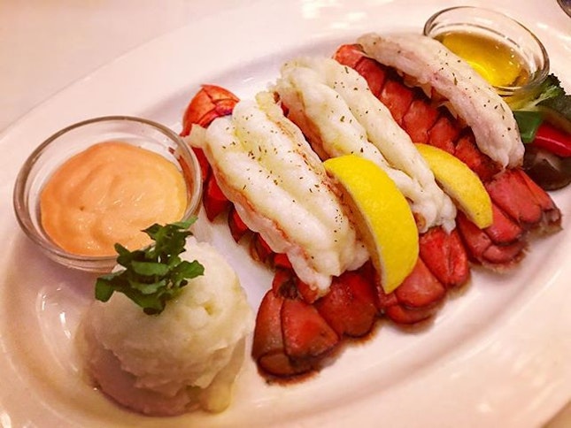 Atlantic lobster dinner - always ordering the same dish .