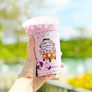 Purple Taro Latte [S$3.80]・Personally, I enjoy sweet potato and taro but this latte from @tuktukcha is just not my cup of tea..