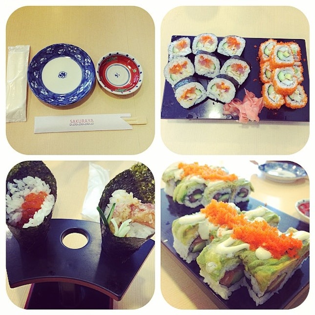 our much needed #lunch aft #gym #sushi #yummylicious @plackbosies @mewnehz @calvinwj