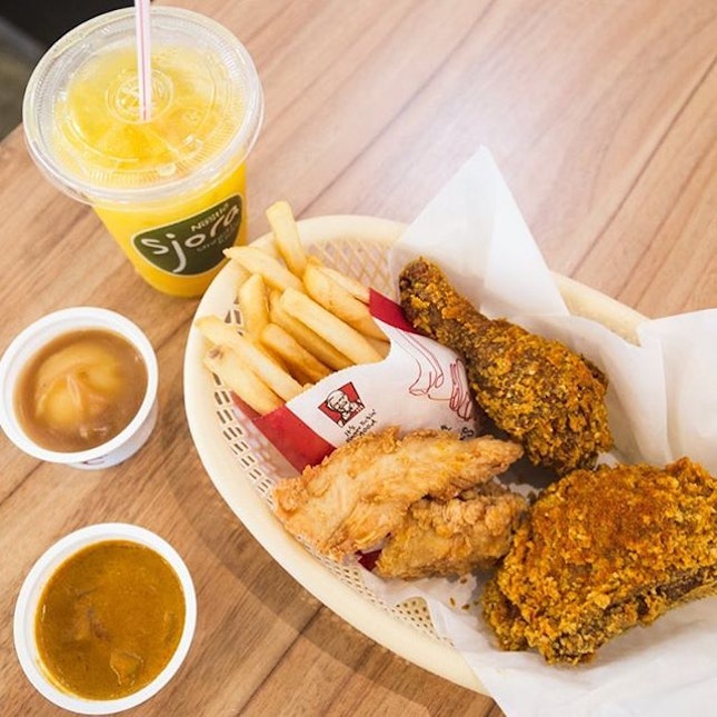 KFC's latest Curry Crunch combines curry with fried chicken!