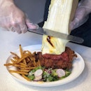 Hawaiian Fried Chicken with Raclette Cheese