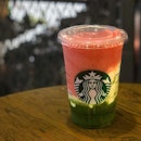 Starbucks is really matching up against the heat with their Watermelon & Lychee Aloe Frappuccino, with cooling watermelon juice and chia seed slush combined with lychee-flavoured whipped cream and lychee aloe cubes right at the bottom.