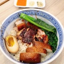 Always love to have a traditional pork and chicken rice bowl.