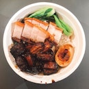 Had Char’s Crispy Roast Pork Belly Rice with add-on char siew the last time I went to Habitat.