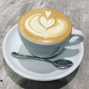 Flat white break at this newly open cafe.