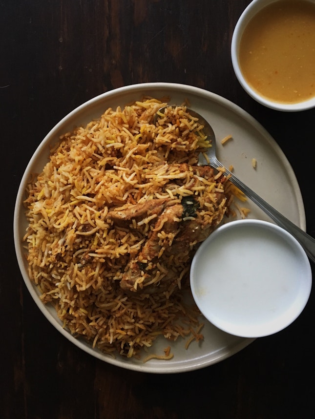Hyderabadi-style Chicken Dum Biryani (RM12)