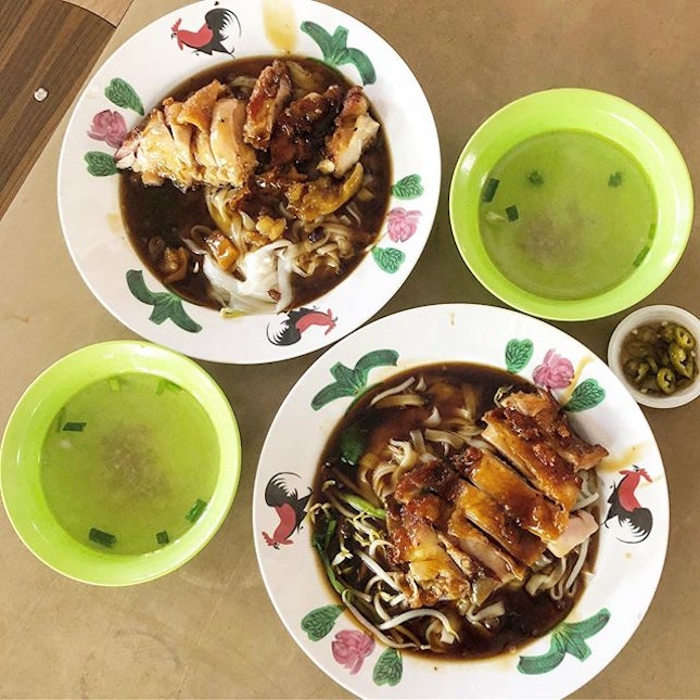 Chicken cutlet Ipoh hor fun from Changi Village.