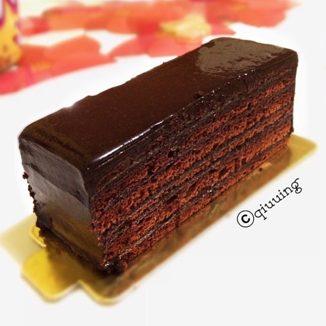 Chocolate cake from #awfulllychocolate to kick start my weekend!