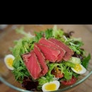 the Nizzarda Salad (SGD$19.00) was made up of mesclun, fresh tuna loin, quail eggs, green beans, cherry tomatoes, cucumber and anchovies topped with sherry dressing.