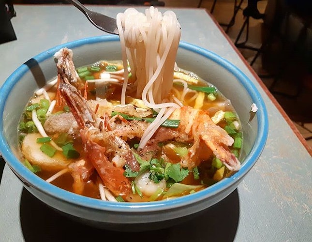 Viet Prawn and Pork Noodles, impeccably delicious broth that was nearly saccharine.