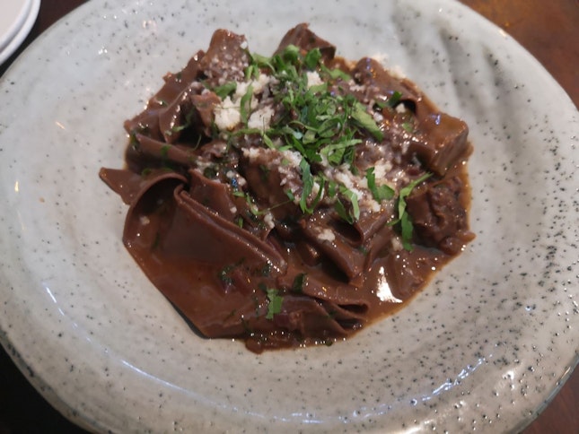 Chocolate Pappardelle 24+svc