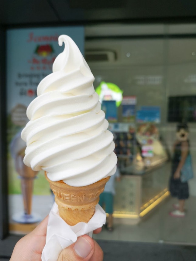 Milk Soft Serve Cone ($6.50 1 For 1 With #burpplebeyond) 