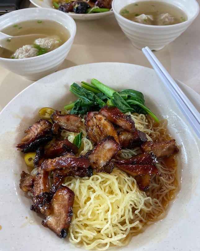 Char Siew Wanton Noodles ($3.50)