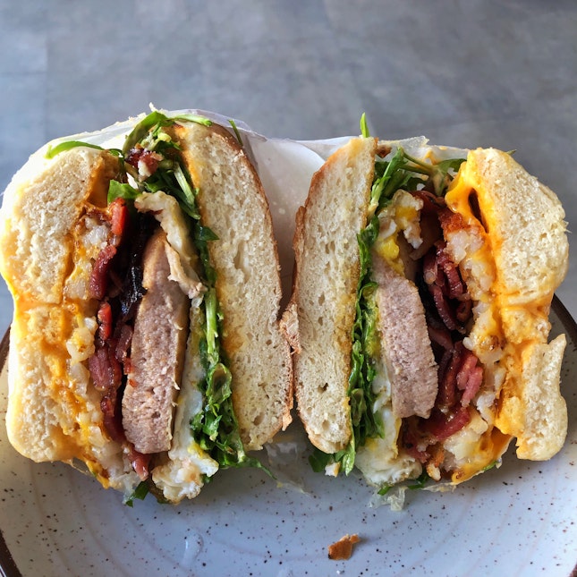 Breakfast Bagel Sandwich ($13)