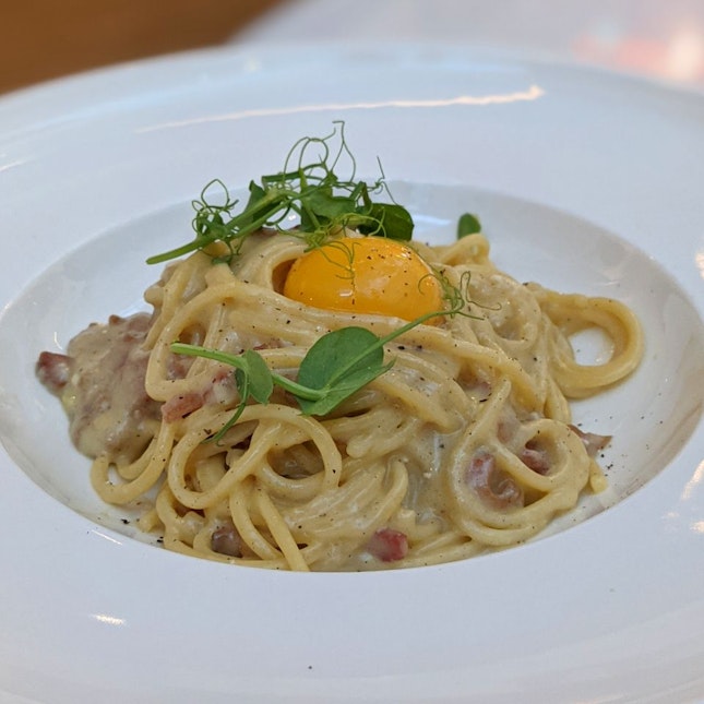 Spaghetti Carbonara ($24)