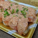Sriracha Mayo Aburi Salmon Sushi