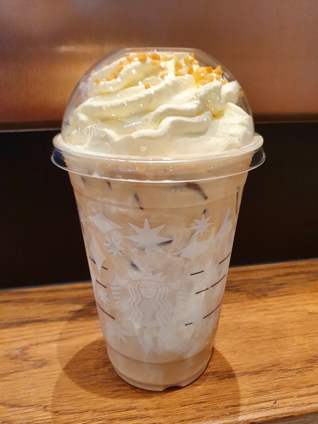 Iced Toffee Nut Crunch Latte  $10.30