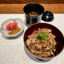Miyazaki Beef Soboro Donabe, Koshihikari Rice, Japanese Mushrooms