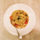 spicy shrimp miso spaghetti #fishnco #pasta #foodporn #foodgasm #vscocam