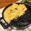 Seafood Squid Ink Rice With Egg