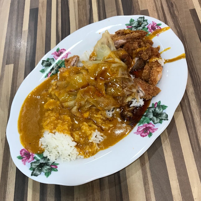 Chicken Cutlet Set ($4.30) from Hainanese Curry Rice Stall